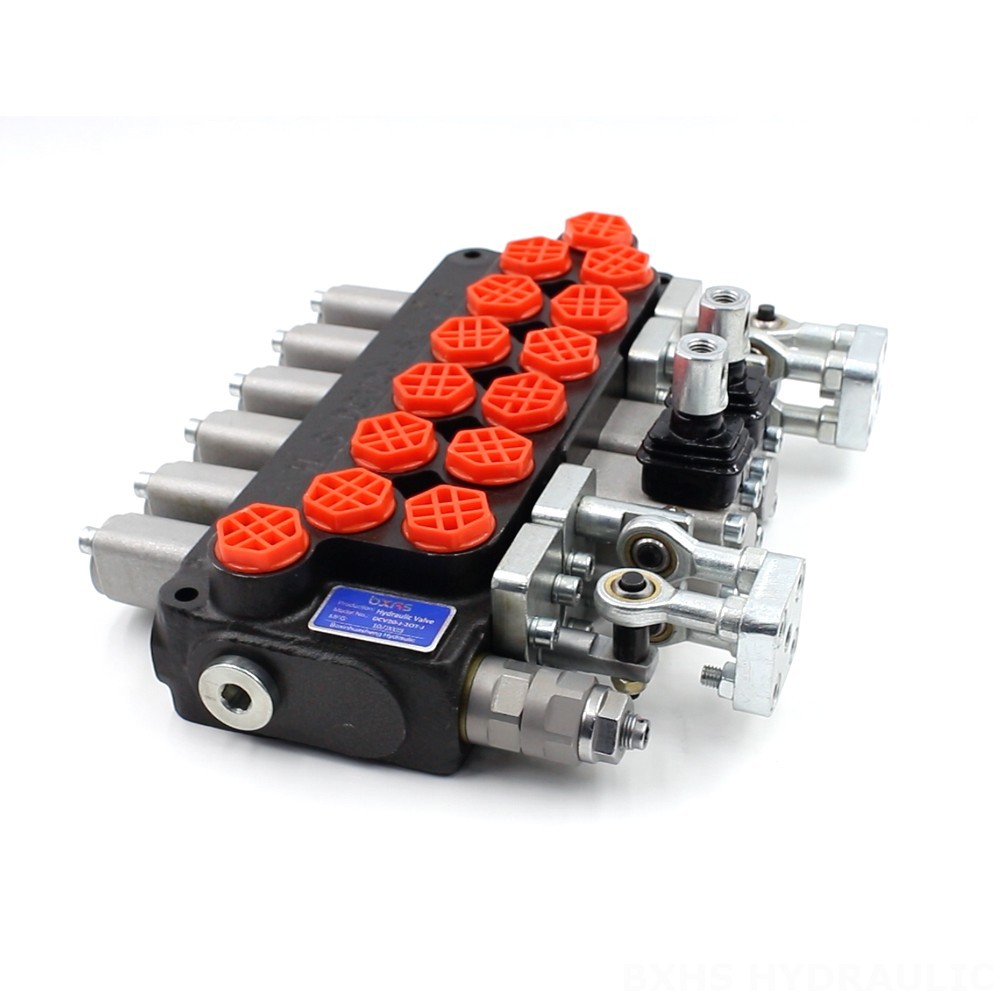 Industrial Hydraulic Systems | 6 Spool Monoblock Directional Valve | Factory Supply image